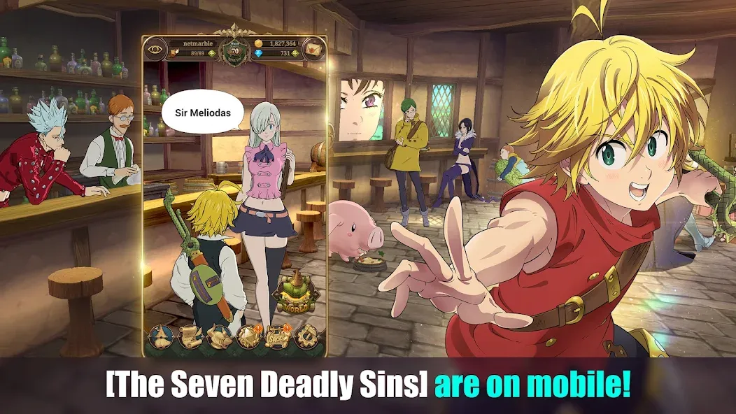 The Seven Deadly Sins — Взломанная версия (Безлимитные ресурсы и усиленные герои) — скриншот 1