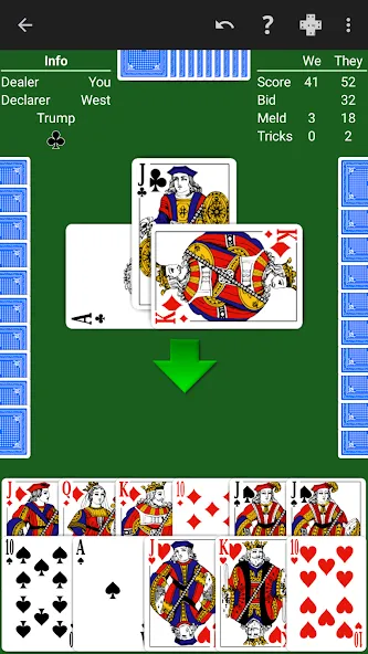 Pinochle - Expert AI на Андроид — Мод Умный искусственный интеллект без ограничений — скриншот 1