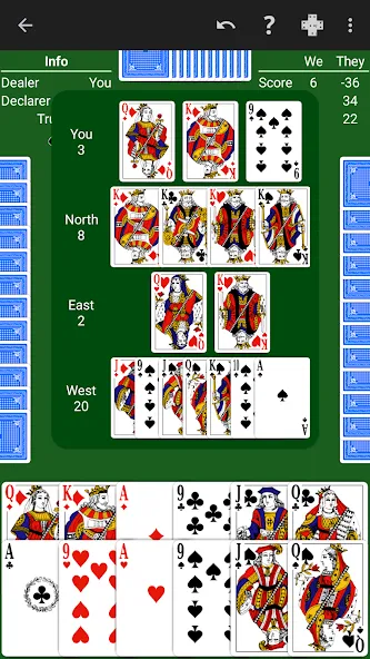 Pinochle - Expert AI на Андроид — Мод Умный искусственный интеллект без ограничений — скриншот 2