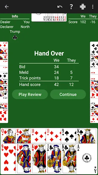 Pinochle - Expert AI на Андроид — Мод Умный искусственный интеллект без ограничений — скриншот 3
