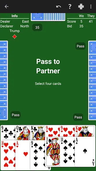 Pinochle - Expert AI на Андроид — Мод Умный искусственный интеллект без ограничений — скриншот 4