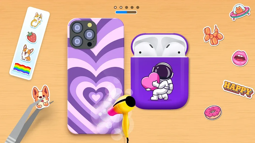 Взлом Phone Case DIY — Безлимитные деньги и все предметы — скриншот 3