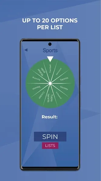 Взломанная Wheel Spinner - Random Picker на Андроид — Без рекламы и разблокированы все темы — скриншот 5
