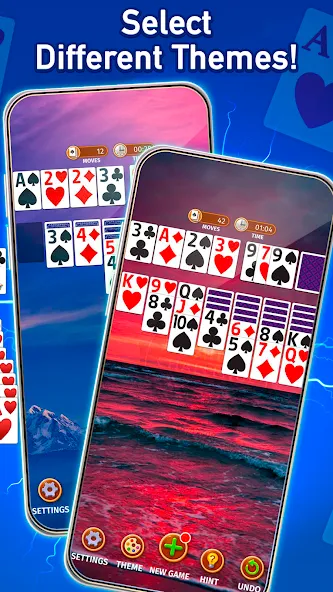 Solitaire: Classic Card Game — Безлимитные подсказки и отмены — скриншот 4