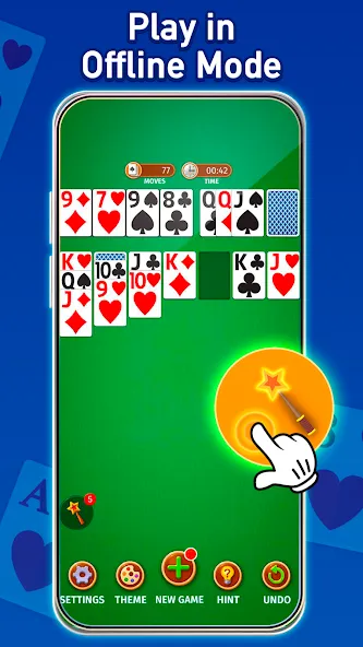 Solitaire: Classic Card Game — Безлимитные подсказки и отмены — скриншот 5
