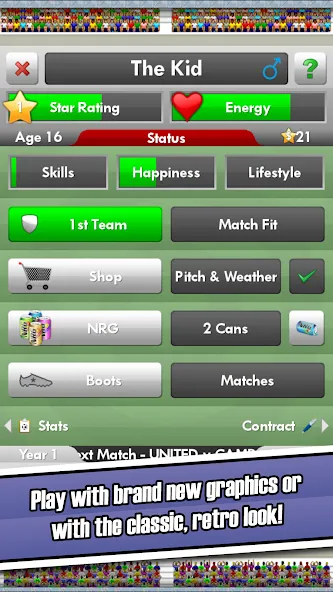 Скачать New Star Soccer — Последняя версия (Безлимитные деньги и энергия) — скриншот 2 Скачать New Star Soccer — Последняя версия (Безлимитные деньги и энергия) — скриншот 2