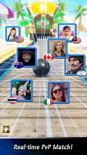 Взломанная Bowling Club : 3D bowling на Андроид — Безлимитные деньги и все шары — скриншот 2 Взломанная Bowling Club : 3D bowling на Андроид — Безлимитные деньги и все шары — скриншот 2