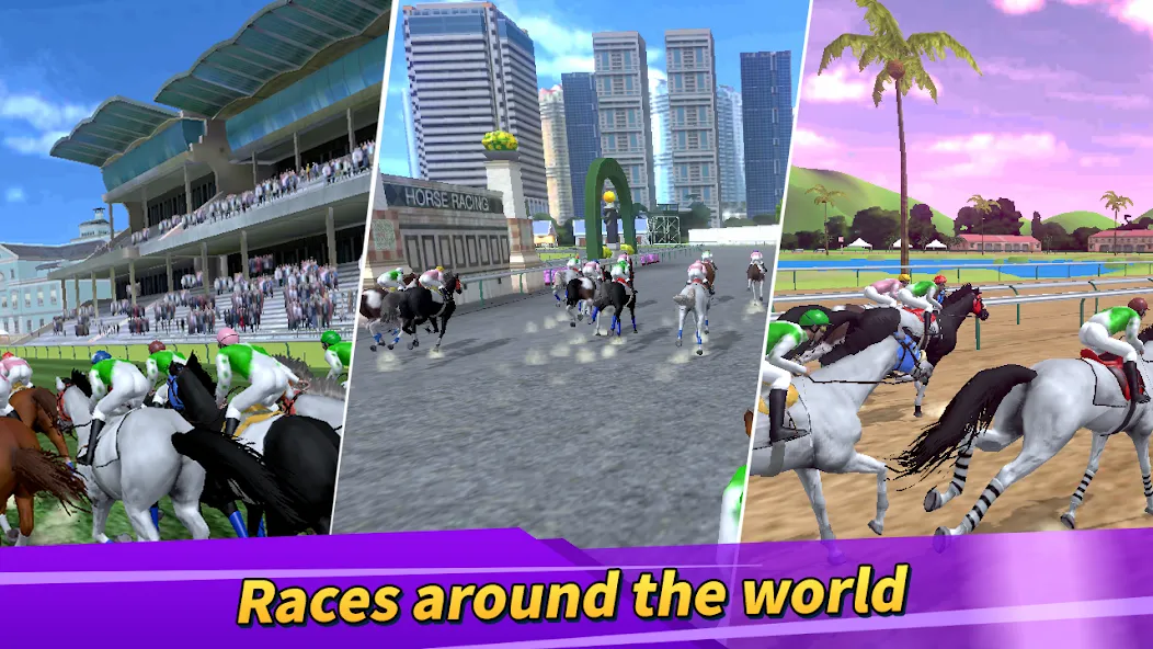 Скачать Derby Life : Horse racing (Мод: Много денег и быстрые лошади) на Андроид — скриншот 1