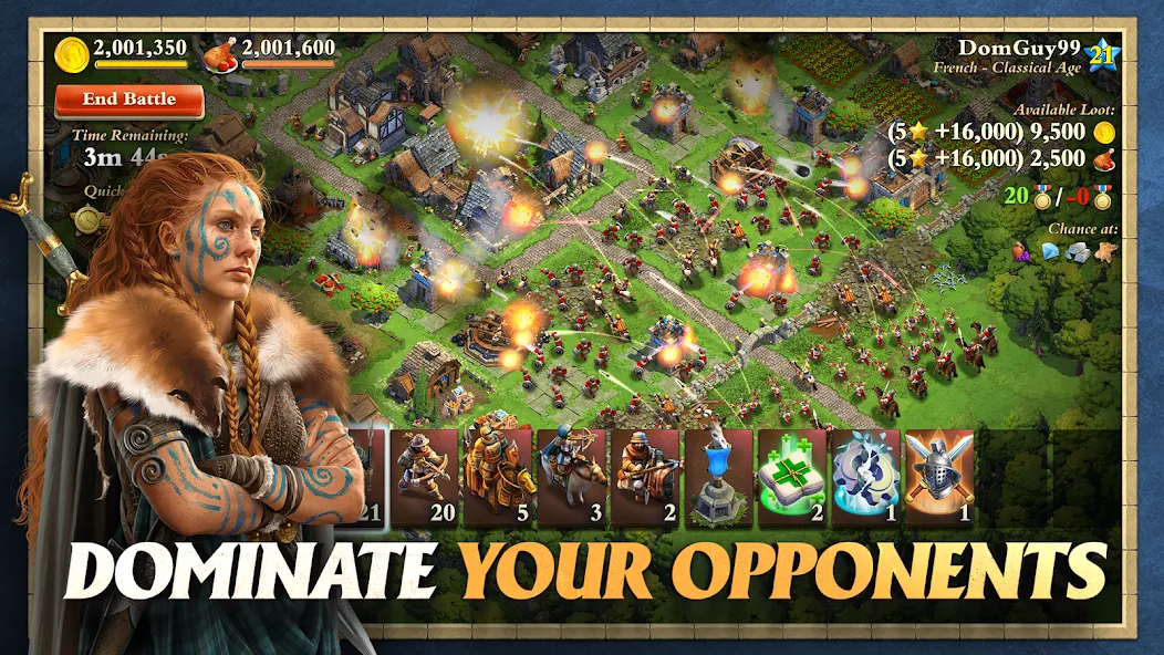 DomiNations Asia MOD APK — Безлимитные ресурсы и ускоренное развитие — скриншот 1