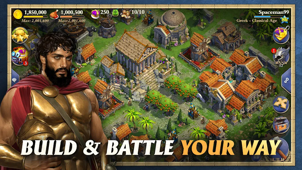 DomiNations Asia MOD APK — Безлимитные ресурсы и ускоренное развитие — скриншот 3
