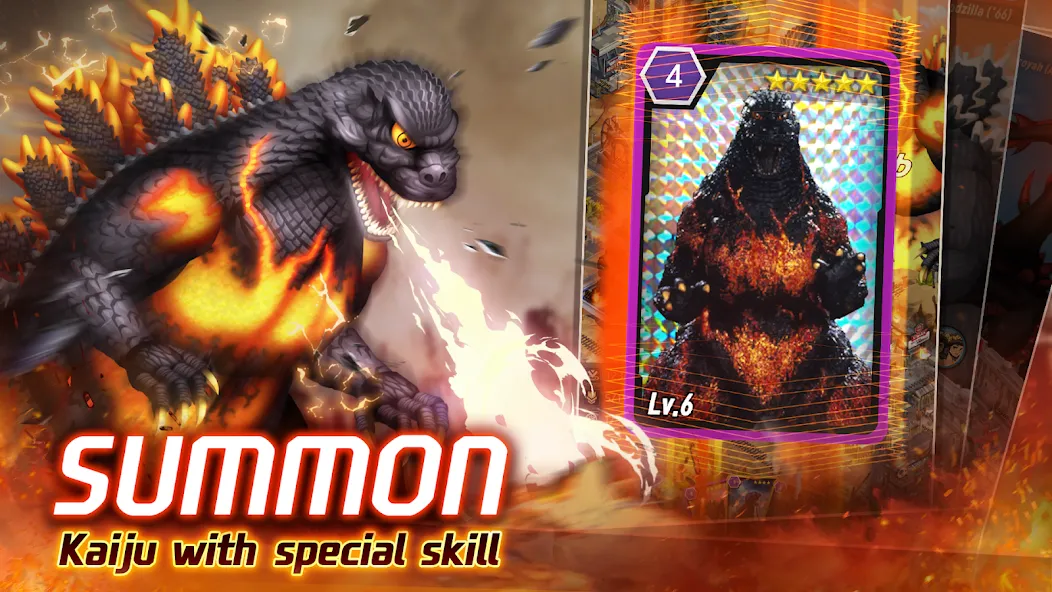 Godzilla Defense Force Mod APK Безлимитные деньги и усиленная защита — Скачать на Андроид — скриншот 5