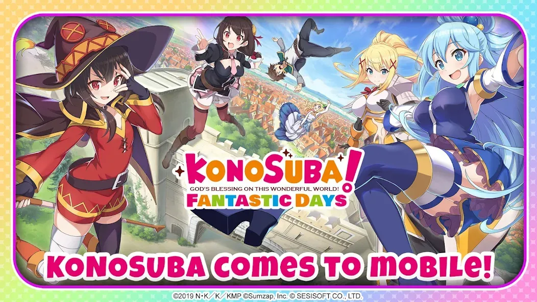 KonoSuba: Fantastic Days MOD — Много кристаллов и ресурсов на Андроид — скриншот 1