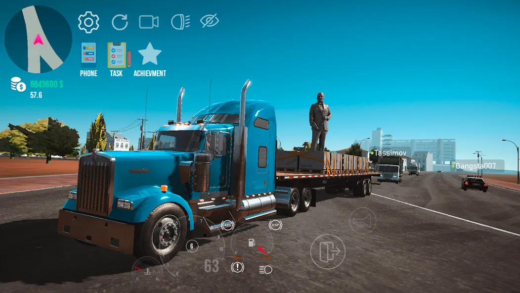 Nextgen: Truck Simulator Drive — Взломанная версия (Безлимитные деньги и топливо) — скриншот 2