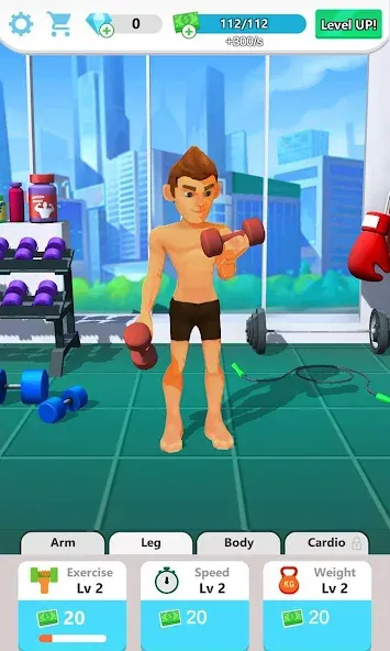 Скачать Muscle Tycoon 3D: MMA Boxing MOD APK — Безлимитные деньги и сила — скриншот 1