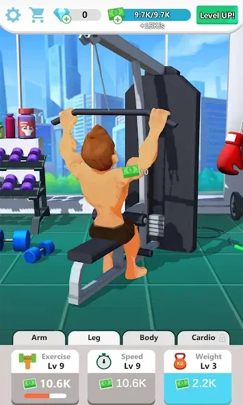 Скачать Muscle Tycoon 3D: MMA Boxing MOD APK — Безлимитные деньги и сила — скриншот 4