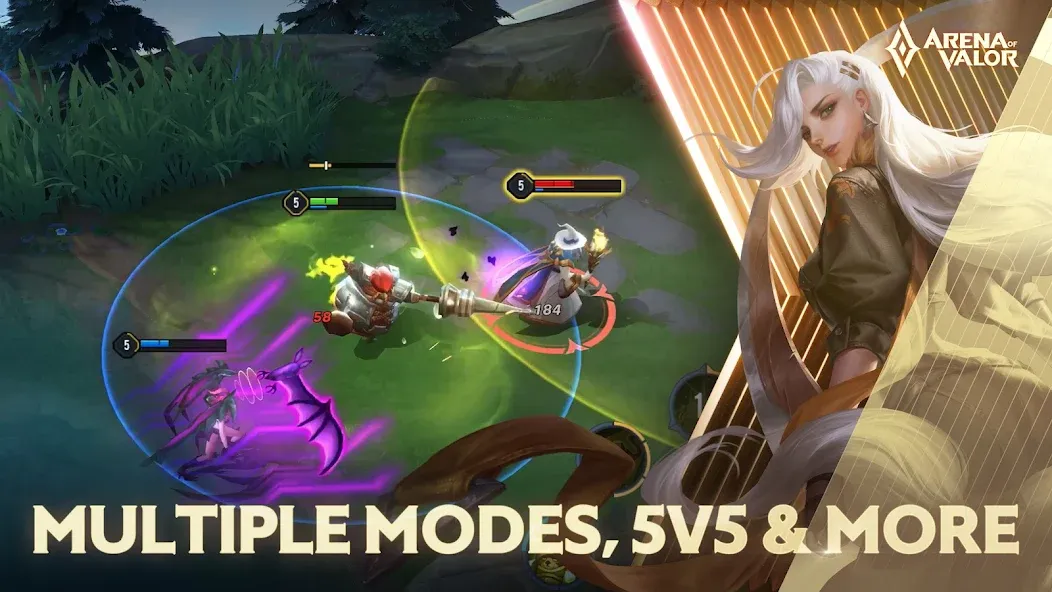 Arena of Valor — Взломанная версия (Безлимитные ресурсы и усиленные герои) — скриншот 5