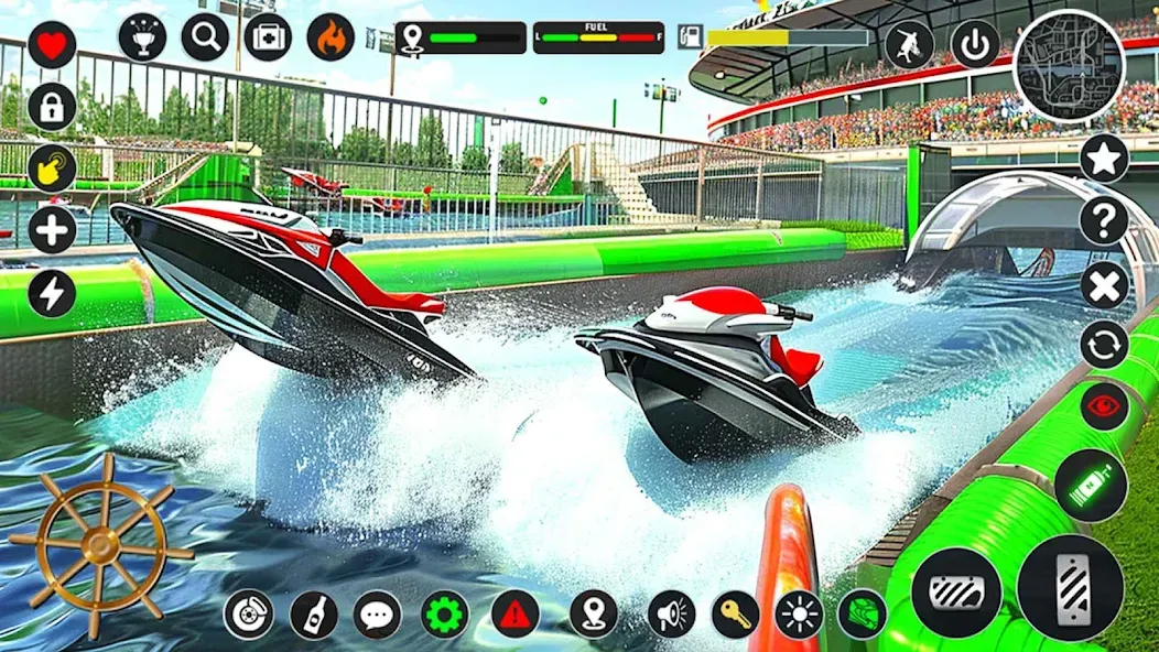 Скачать Jetski Boat Racing: Boat Games — Модификация Безлимитные деньги и топливо — скриншот 1 Скачать Jetski Boat Racing: Boat Games — Модификация Безлимитные деньги и топливо — скриншот 1