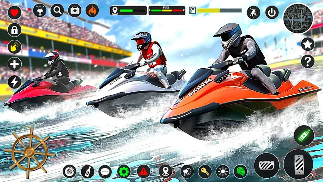 Скачать Jetski Boat Racing: Boat Games — Модификация Безлимитные деньги и топливо — скриншот 5 Скачать Jetski Boat Racing: Boat Games — Модификация Безлимитные деньги и топливо — скриншот 5