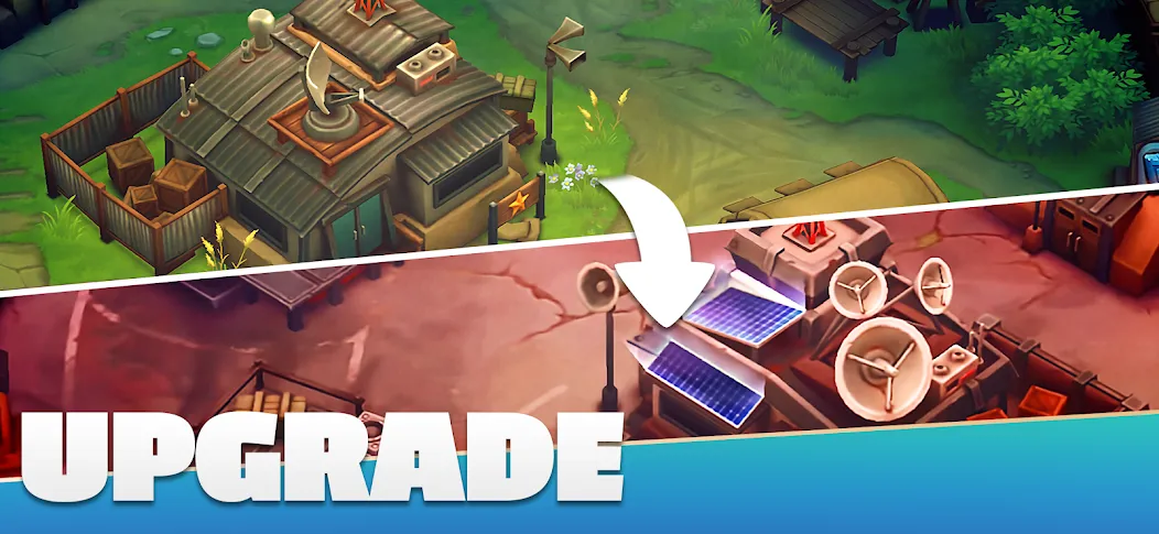 Скачать GUNS UP! Mobile War Strategy — Модификация Безлимитные ресурсы и мощная армия — скриншот 3