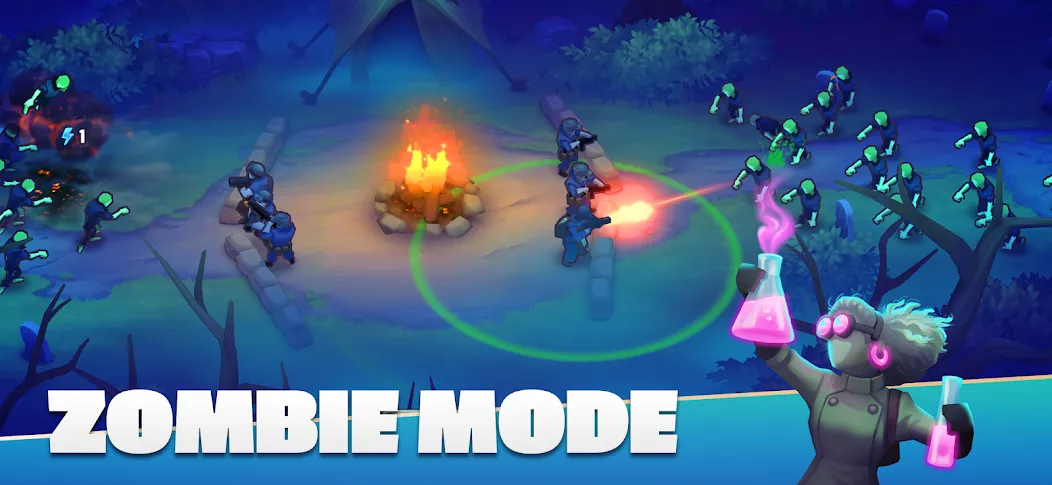 Скачать GUNS UP! Mobile War Strategy — Модификация Безлимитные ресурсы и мощная армия — скриншот 4