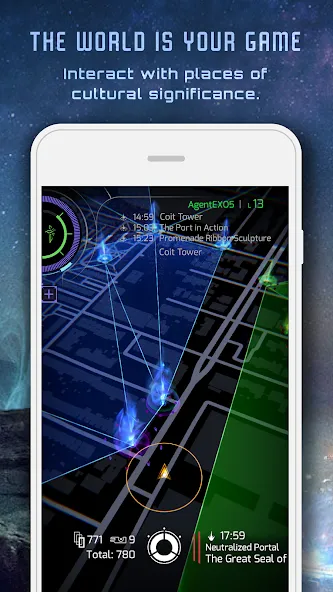 Ingress Prime на Андроид — Мод Много ресурсов и ускоренная прокачка — скриншот 1