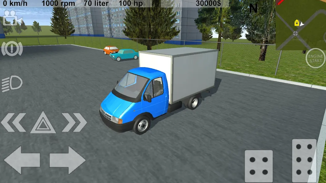 Скачать Russian Light Truck Simulator MOD APK — Безлимитные деньги и топливо — скриншот 1