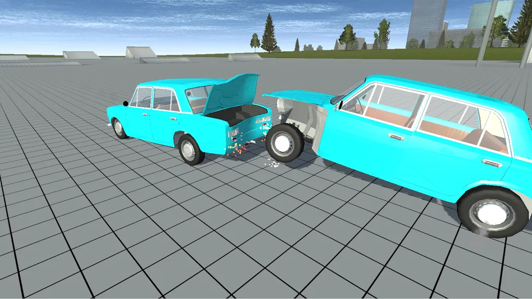 Simple Car Crash Physics Sim Mod APK Реалистичная физика и разрушения — Скачать на Андроид — скриншот 4