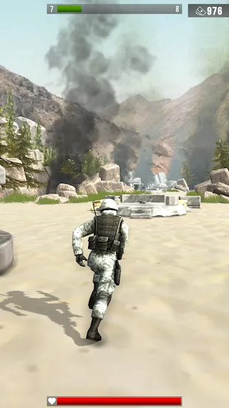 Скачать Infantry Attack: War 3D FPS — Модификация Безлимитные деньги и оружие — скриншот 1