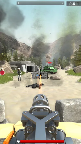 Скачать Infantry Attack: War 3D FPS — Модификация Безлимитные деньги и оружие — скриншот 2