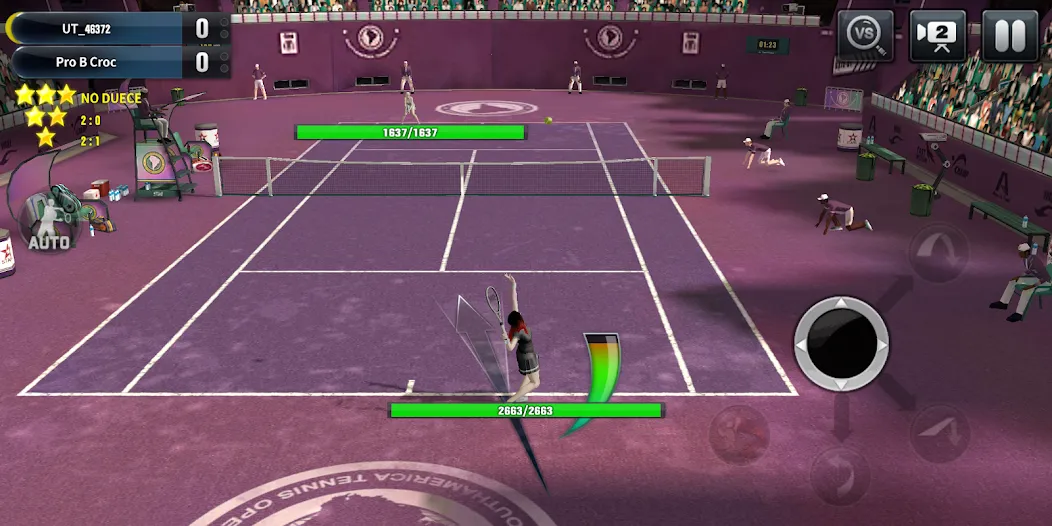 Ultimate Tennis: 3D online spo на Андроид — Мод Безлимитные деньги и энергия — скриншот 5