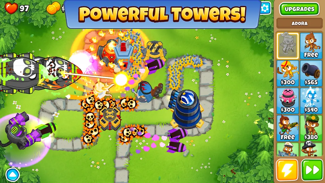 Скачать Bloons TD 6 на Андроид — Безлимитные деньги и улучшения — скриншот 2