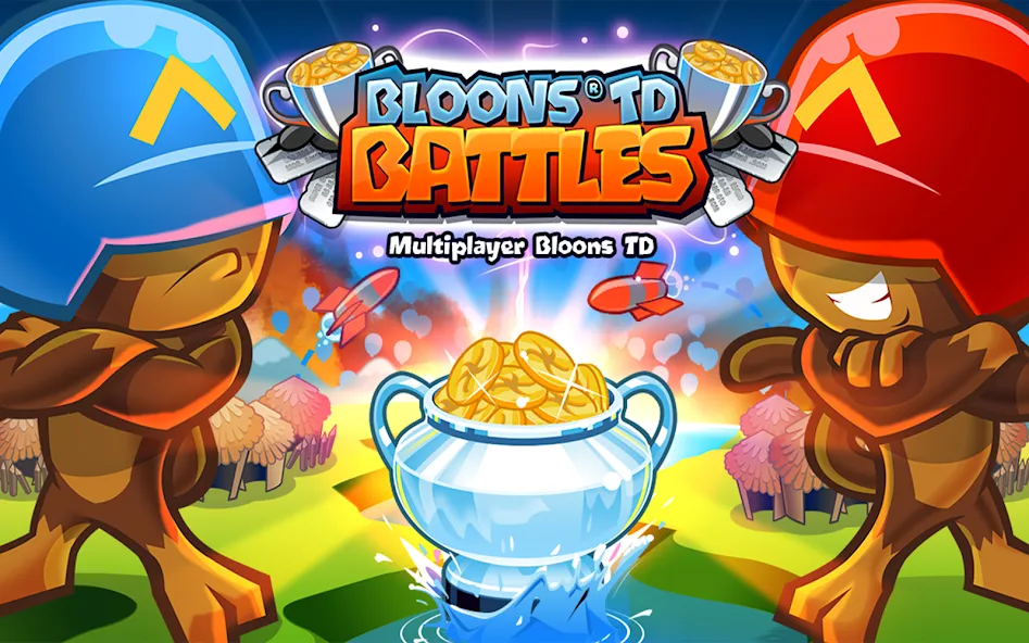 Скачать Bloons TD Battles (Мод: Безлимитные деньги и все башни открыты) на Андроид — скриншот 1