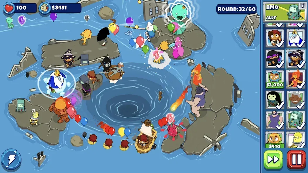 Скачать Bloons Adventure Time TD MOD APK — Безлимитные деньги и персонажи — скриншот 2 Скачать Bloons Adventure Time TD MOD APK — Безлимитные деньги и персонажи — скриншот 2