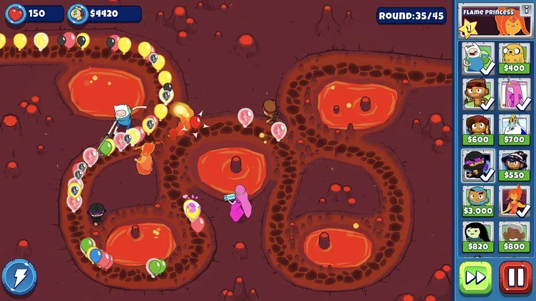 Скачать Bloons Adventure Time TD MOD APK — Безлимитные деньги и персонажи — скриншот 4 Скачать Bloons Adventure Time TD MOD APK — Безлимитные деньги и персонажи — скриншот 4