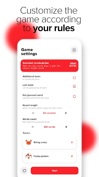 Скачать взлом Alias - Word board game на Андроид — Безлимитные подсказки и очки — скриншот 2