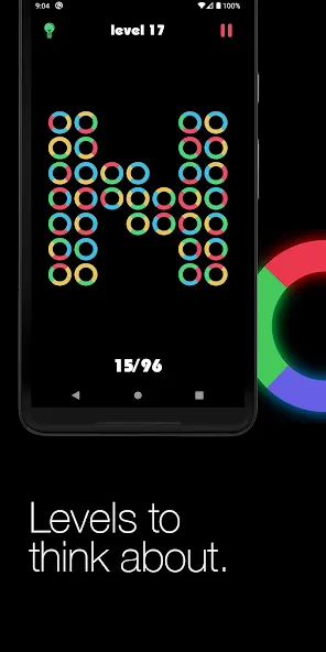 Скачать Logic circles. Puzzle game. — Безлимитные подсказки и все уровни открыты — скриншот 3