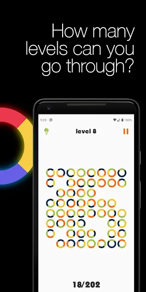 Скачать Logic circles. Puzzle game. — Безлимитные подсказки и все уровни открыты — скриншот 4