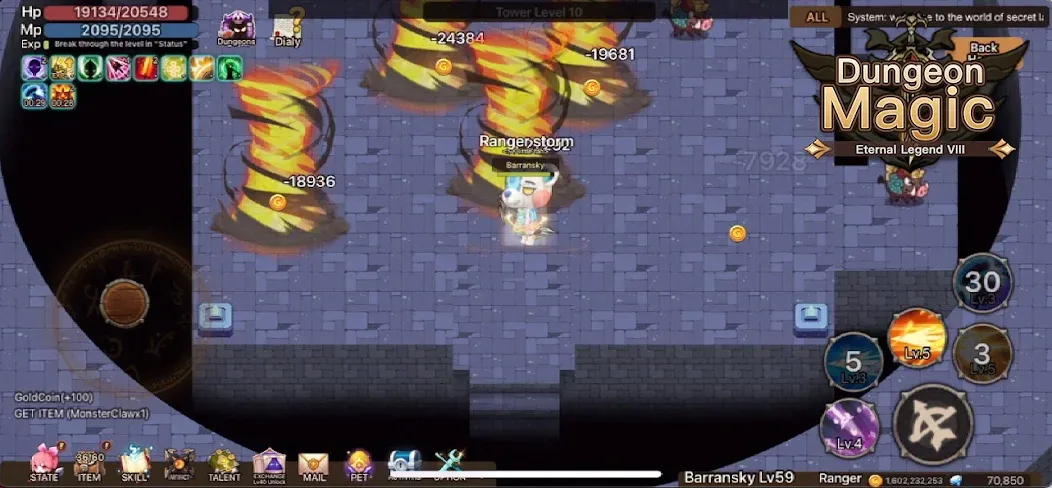 Magic Dungeon:Fallen Angel MOD APK — Много денег и усиленный герой — скриншот 1 Magic Dungeon:Fallen Angel MOD APK — Много денег и усиленный герой — скриншот 1