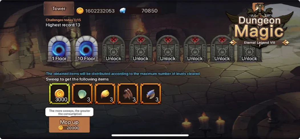 Magic Dungeon:Fallen Angel MOD APK — Много денег и усиленный герой — скриншот 4 Magic Dungeon:Fallen Angel MOD APK — Много денег и усиленный герой — скриншот 4