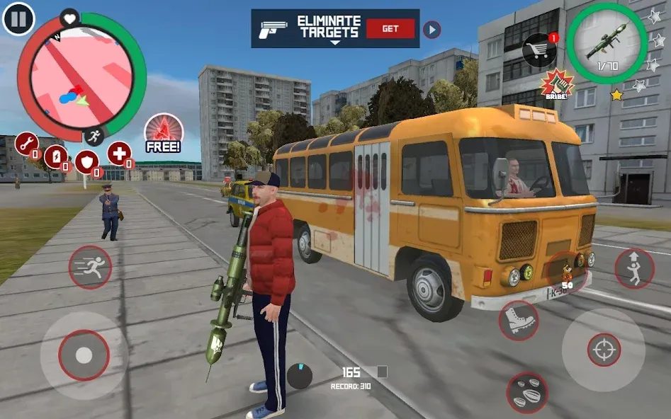 Slavic Gangster Style MOD APK — Безлимитные деньги и оружие — скриншот 1