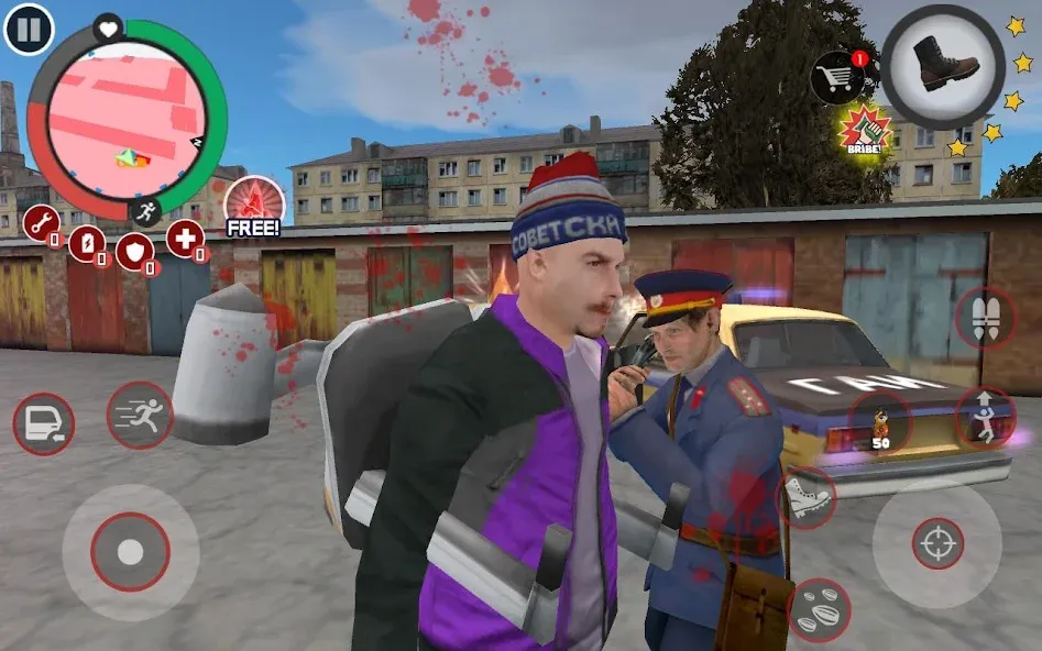 Slavic Gangster Style MOD APK — Безлимитные деньги и оружие — скриншот 2