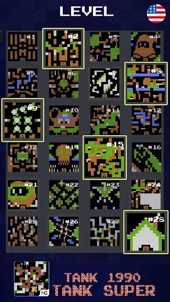 Скачать Tank 1990: Battle City Tank на Android — Бесконечные жизни и открыты все уровни — скриншот 1