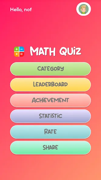 Скачать Math Quiz на Android — Безлимитные подсказки и все уровни открыты — скриншот 1