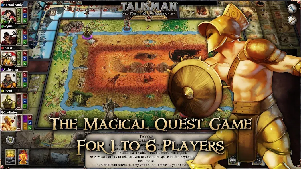 Talisman на Андроид — Мод Безлимитные деньги и все герои открыты — скриншот 2