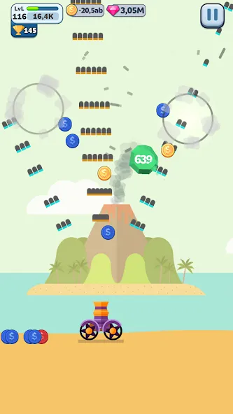 Скачать Ball Blast Cannon blitz mania на телефон — Безлимитные монеты и усиленная пушка — скриншот 1
