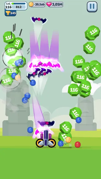 Скачать Ball Blast Cannon blitz mania на телефон — Безлимитные монеты и усиленная пушка — скриншот 2