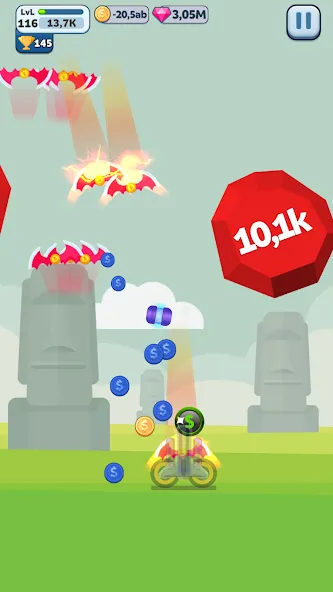 Скачать Ball Blast Cannon blitz mania на телефон — Безлимитные монеты и усиленная пушка — скриншот 3