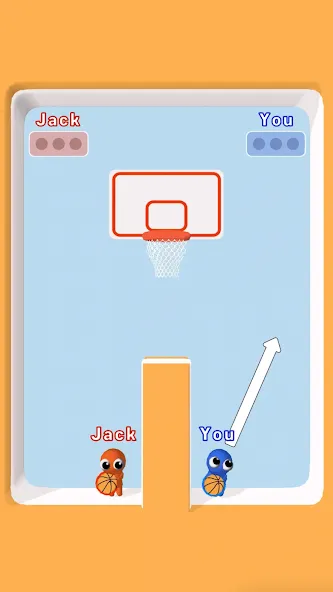 Basket Battle — Взломанная версия (Безлимитные монеты и усиленный бросок) — скриншот 1