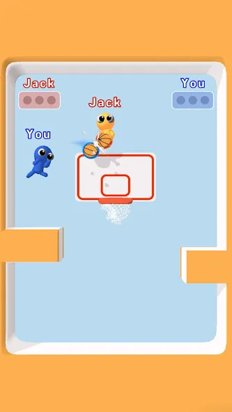 Basket Battle — Взломанная версия (Безлимитные монеты и усиленный бросок) — скриншот 2