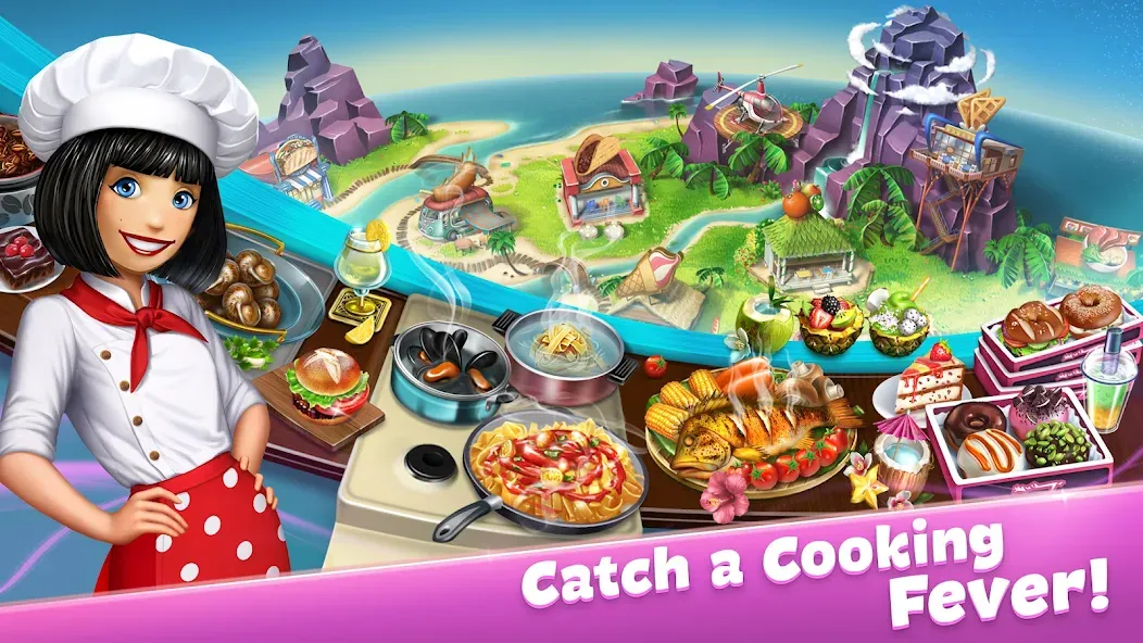 Скачать Cooking Fever: Restaurant Game на Андроид — Безлимитные монеты и все рестораны открыты — скриншот 5